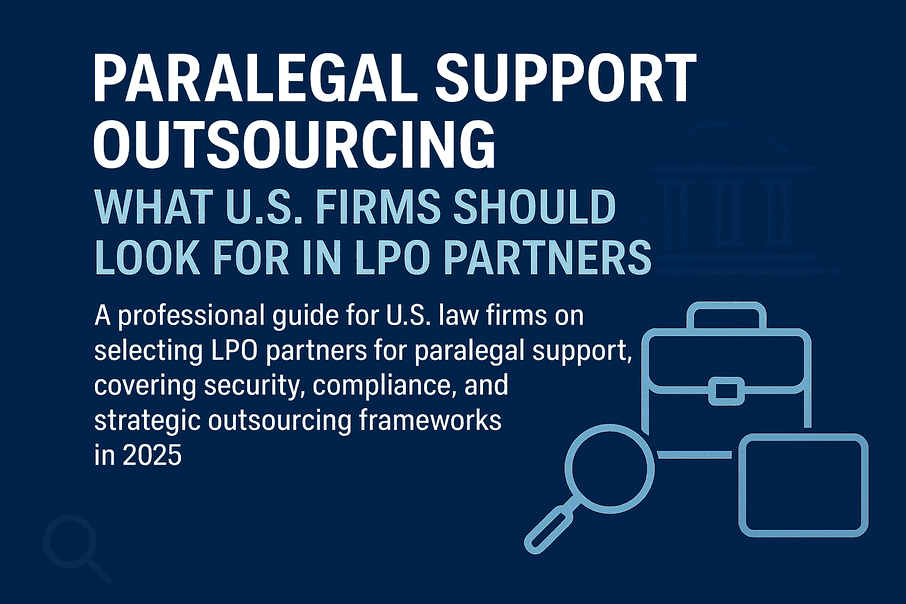 Image for Paralegal Support Outsourcing: What U.S. Firms Should Look for in LPO Partners