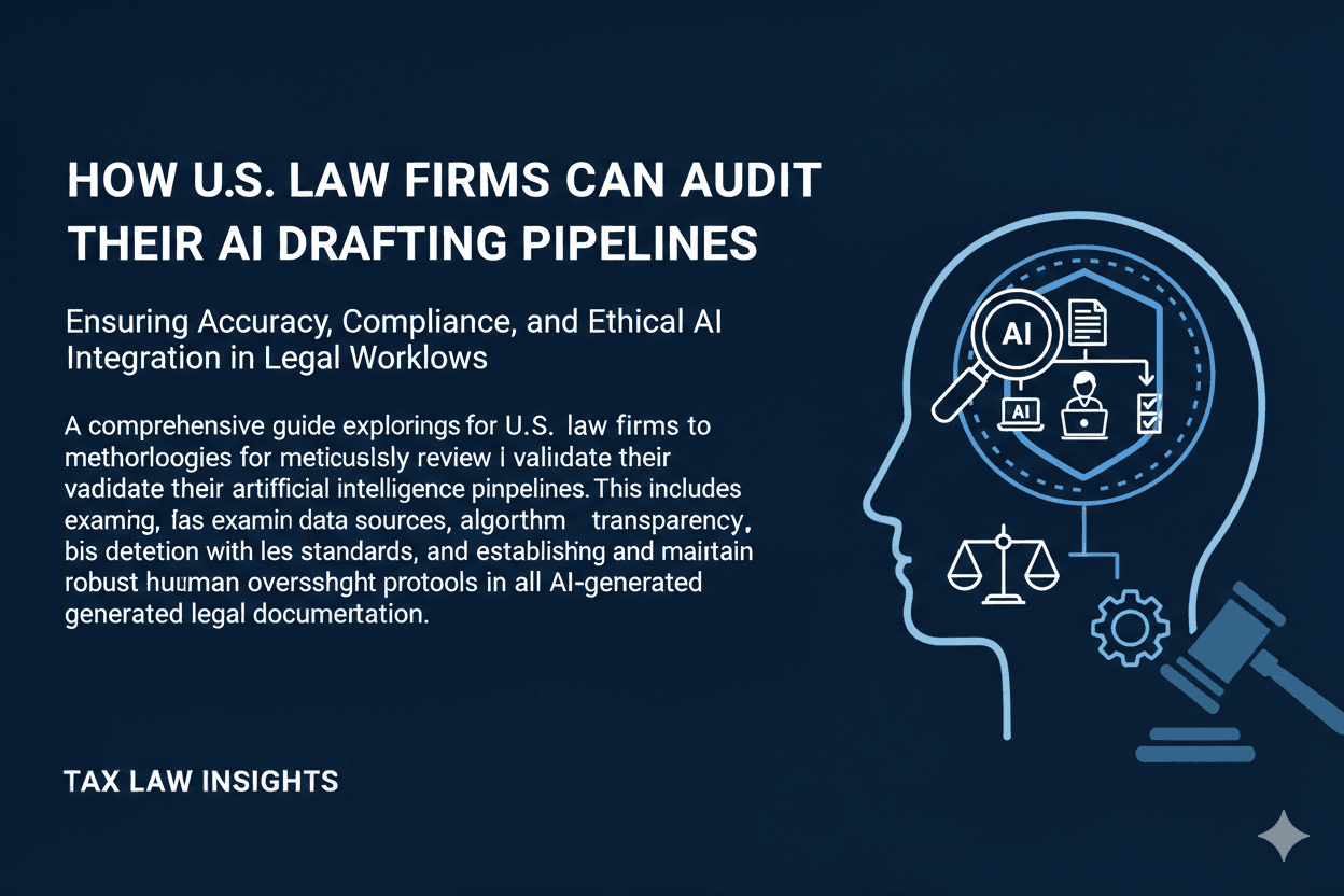 Image for How U.S. Law Firms Can Audit Their AI Drafting Pipelines