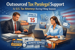 Outsourced Tax Paralegal Support for U.S. Tax Attorneys During Filing Season