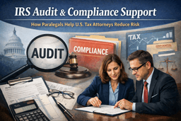 IRS Audit & Compliance Support: How Paralegals Help U.S. Tax Attorneys Reduce Risk
