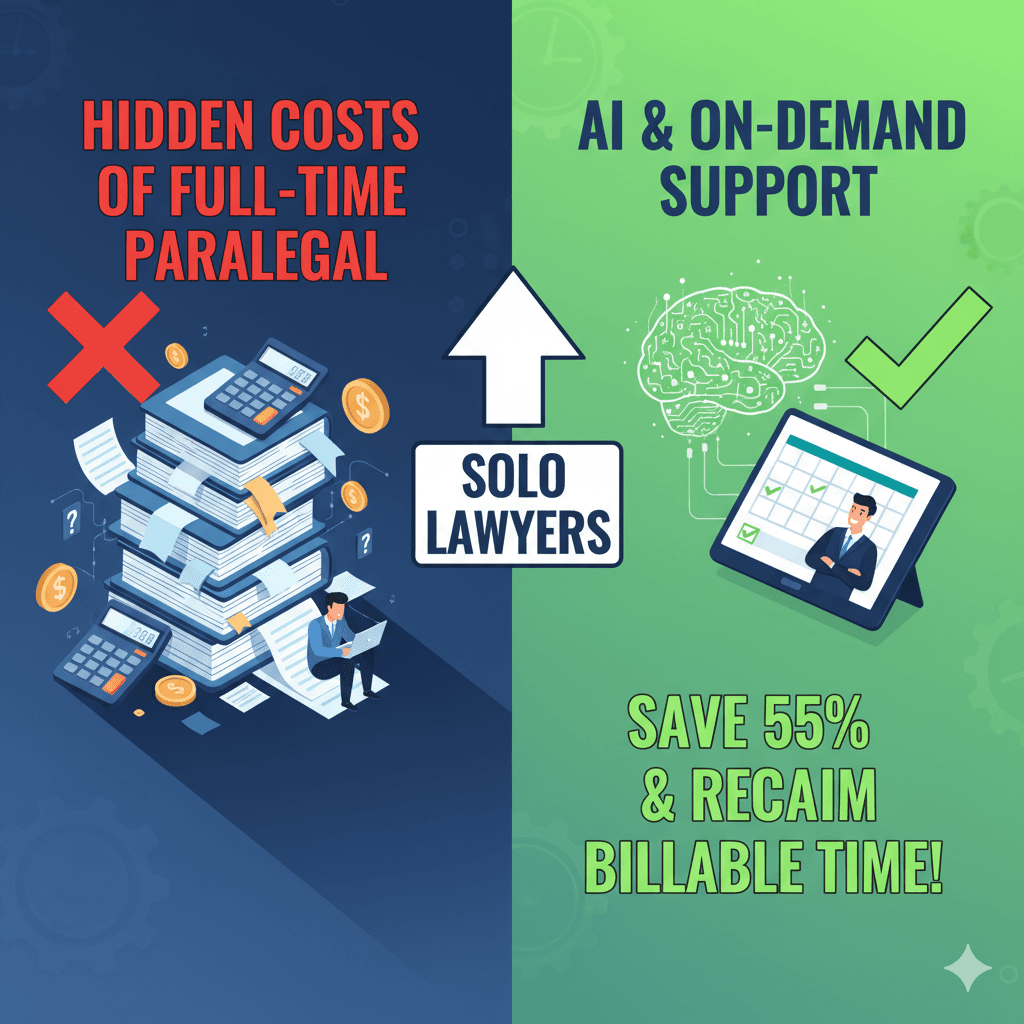 Image for The True Cost of a Full-Time Paralegal: Why 55% Savings is Just the Beginning